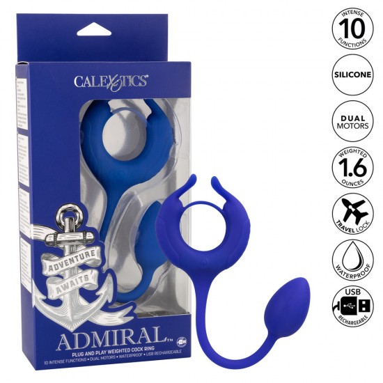Admiral Weighted Cock Ring and Egg Admiral Weighted Cock Ring and Egg