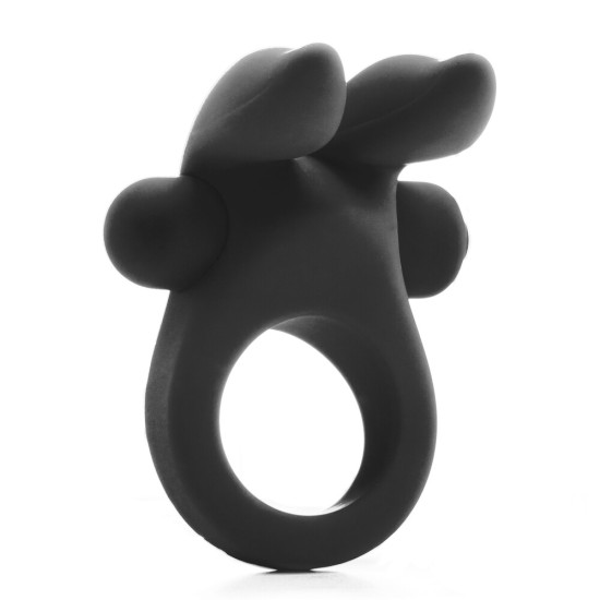 Shots Rabbit Vibrating Cockring Black Shots Rabbit Vibrating Cockring Black