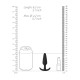 Beginners Size Slim Butt Plug Black Beginners Size Slim Butt Plug Black