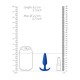 Beginners Size Slim Butt Plug Blue Beginners Size Slim Butt Plug Blue