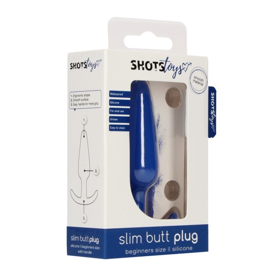 Beginners Size Slim Butt Plug Blue Beginners Size Slim Butt Plug Blue