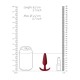 Beginners Size Slim Butt Plug Red Beginners Size Slim Butt Plug Red
