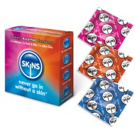 Skins Condoms Assorted 4 Pack Skins Condoms Assorted 4 Pack