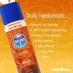 Skins Salted Caramel Seduction Waterbased Lubricant 130ml Skins Salted Caramel Seduction Waterbased Lubricant 130ml