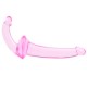 Double Fun Pink Strapless Strap On Dildo Double Fun Pink Strapless Strap On Dildo