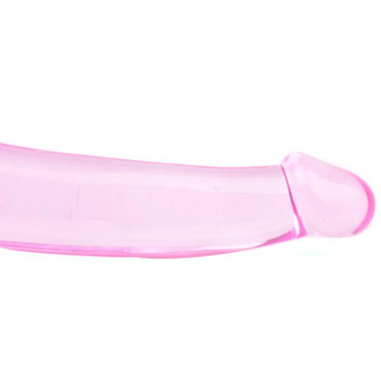 Double Fun Pink Strapless Strap On Dildo Double Fun Pink Strapless Strap On Dildo