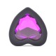 Small Heart Shaped Diamond Base Black Butt Plug Small Heart Shaped Diamond Base Black Butt Plug
