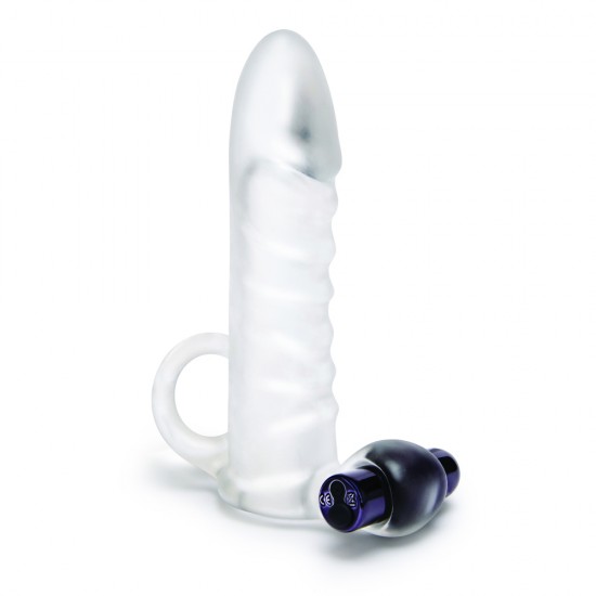 Size Up Clear Penis Vibrating 2 Inch Extender Size Up Clear Penis Vibrating 2 Inch Extender
