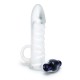 Size Up Clear Penis Vibrating 2 Inch Extender Size Up Clear Penis Vibrating 2 Inch Extender
