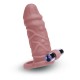 Size Up Silicone Vibrating Realistic 1 Inch Extender Size Up Silicone Vibrating Realistic 1 Inch Extender