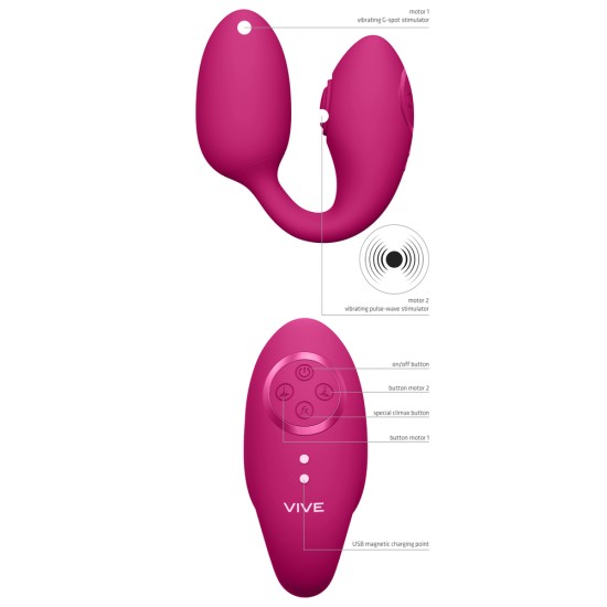 Vive Aika Pulse Wave And Vibrating Love Egg Pink Vive Aika Pulse Wave And Vibrating Love Egg Pink