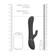 Vive Chou Double Action Interchangeable Rabbit Vibrator Black Vive Chou Double Action Interchangeable Rabbit Vibrator Black