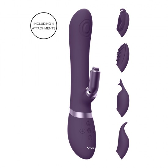 Vive Etsu Interchangeable Rabbit Vibrator Purple Vive Etsu Interchangeable Rabbit Vibrator Purple