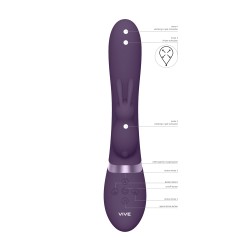 Vive Taka Triple Action Automatic Inflatable Vibrator Purple Vive Taka Triple Action Automatic Inflatable Vibrator Purple