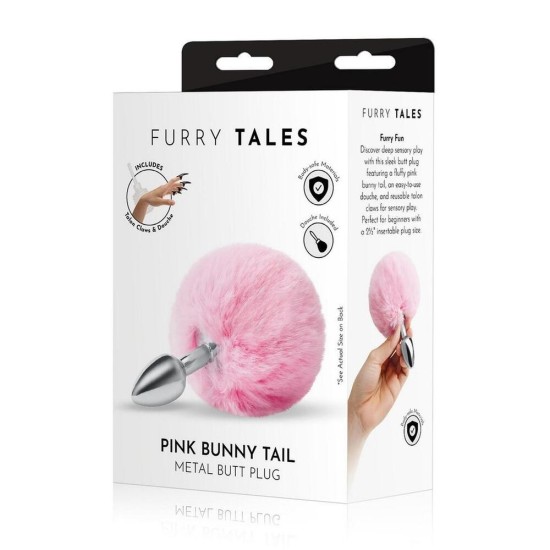 Furry Tales Pink Bunny Tail Butt Plug Furry Tales Pink Bunny Tail Butt Plug