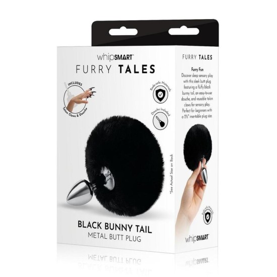 Furry Tales Black Bunny Tail Butt Plug Furry Tales Black Bunny Tail Butt Plug