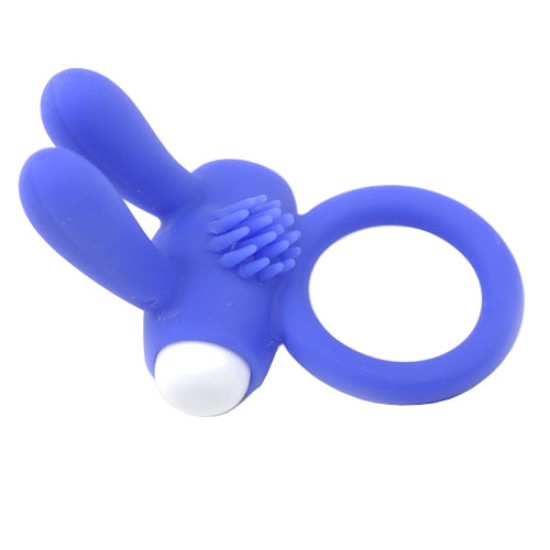 Cockring With Rabbit Ears Blue Cockring With Rabbit Ears Blue