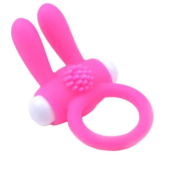 Cockring With Rabbit Ears Pink Cockring With Rabbit Ears Pink