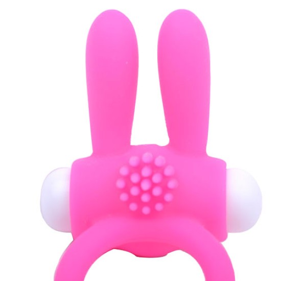 Cockring With Rabbit Ears Pink Cockring With Rabbit Ears Pink