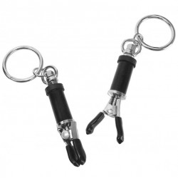 Master Series Bondage Ring Barrel Nipple Clamps Master Series Bondage Ring Barrel Nipple Clamps