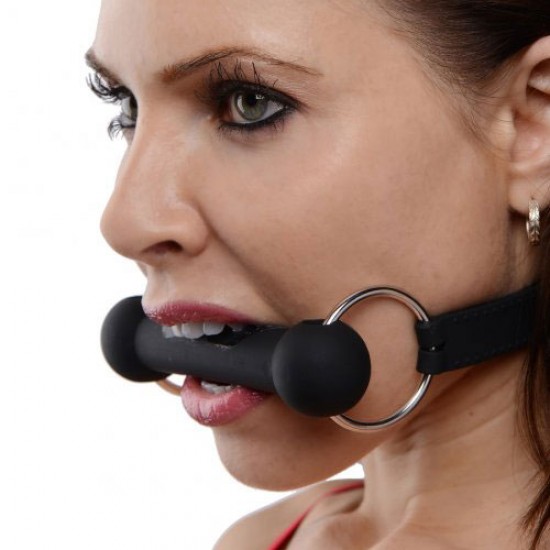 Master Series Mr. Ed Lockable Silicone Horse Bit Gag Master Series Mr. Ed Lockable Silicone Horse Bit Gag