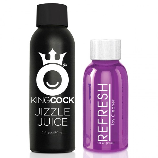 King Cock 9 Inch Squirting Dildo With Balls Flesh King Cock 9 Inch Squirting Dildo With Balls Flesh