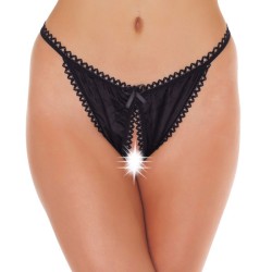 Black Crotchless Tanga Black Crotchless Tanga