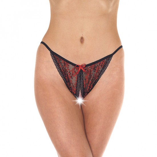 Red And Black Tanga Open Brief Red And Black Tanga Open Brief