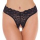 Black Lace Open Crotch GString Black Lace Open Crotch GString