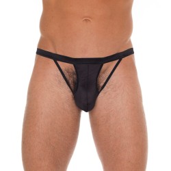 Mens Cut Out GString Black Mens Cut Out GString Black