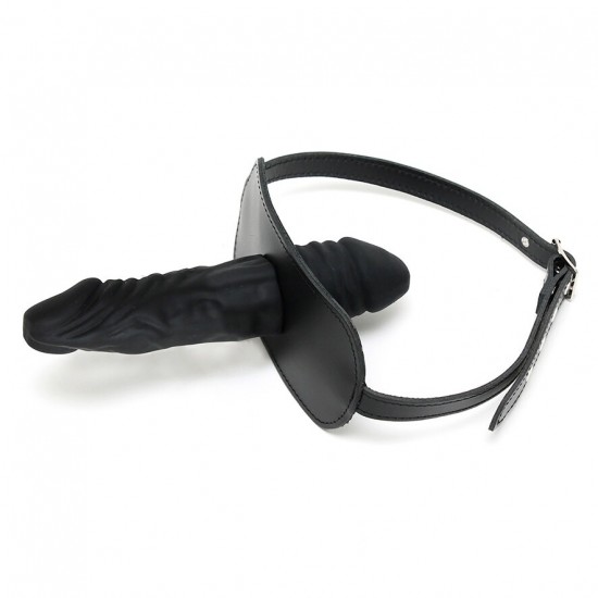 Leather Penis Gag And Dildo