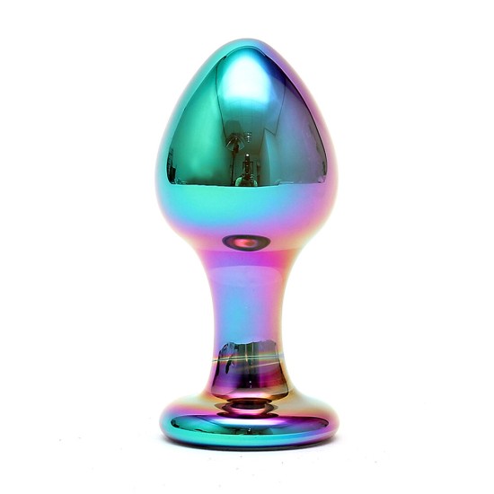 Sensual Multi Coloured Glass Melany Anal Dildo Sensual Multi Coloured Glass Melany Anal Dildo