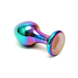 Sensual Multi Coloured Glass Melany Anal Dildo Sensual Multi Coloured Glass Melany Anal Dildo