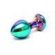Sensual Multi Coloured Glass Melany Anal Dildo Sensual Multi Coloured Glass Melany Anal Dildo