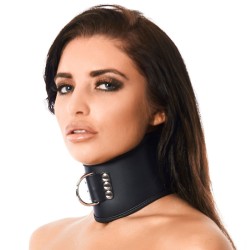 Leather Collar With Padlock Leather Collar With Padlock