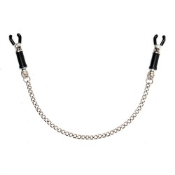 Silver Nipple Clamps With Chain Silver Nipple Clamps With Chain